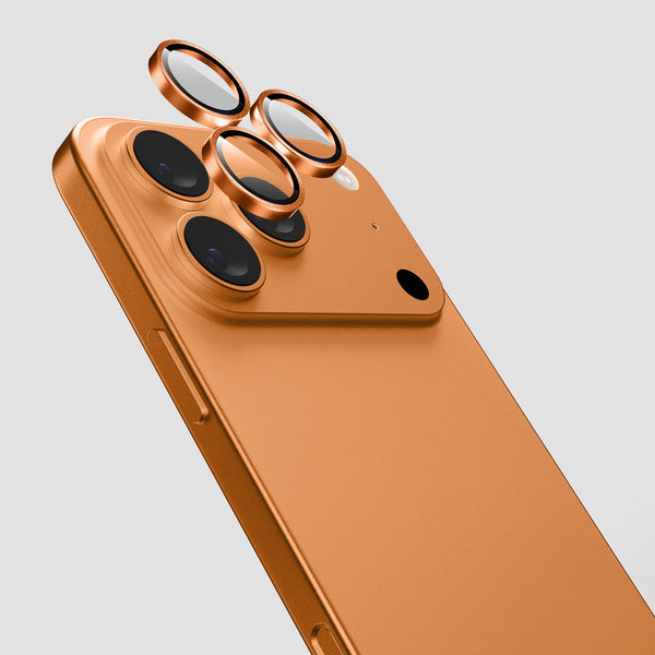 ZEENICS Focal Camera Lens Protector 3N1 Compatible with Apple iPhone 17 Pro Max - Orange